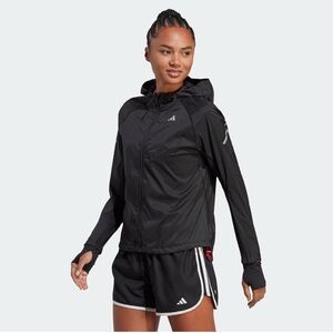 NWT Adidas Women's Fast Running/Marathon Carrera Jacket, HY2515,Black, Sz Small